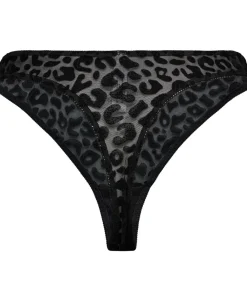 Magasin du Nord Collection STRINGS - Frissa 3 Black leo print