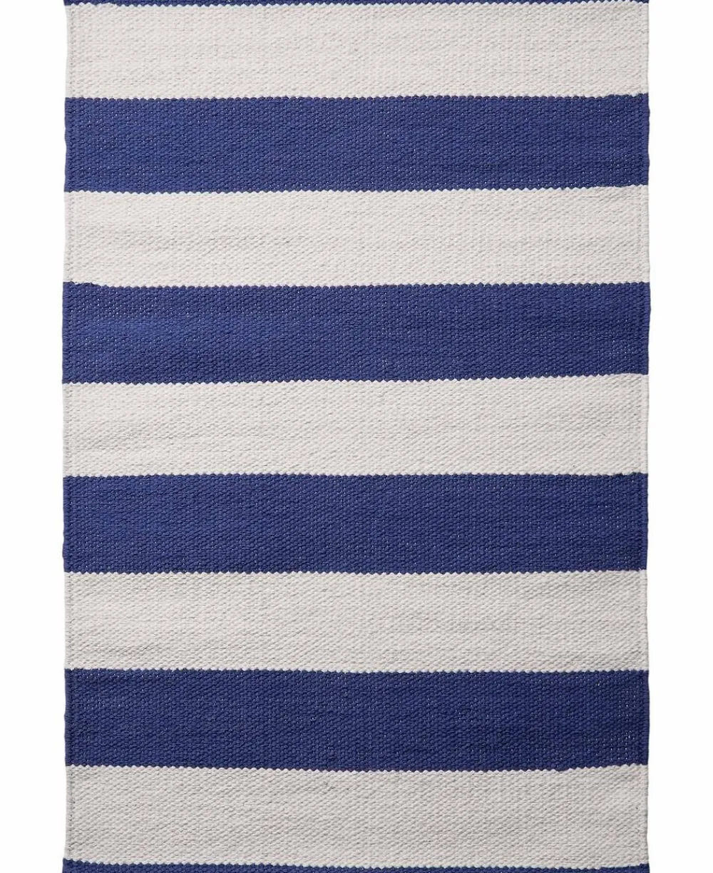 Magasin du Nord Collection stripe/, tæppe Blå-hvid Best