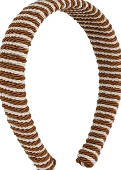 SUI AVA Striped Headband Brown Clearance