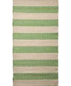 stripe/natur-grøn, tæppe>Magasin du Nord Collection Discount