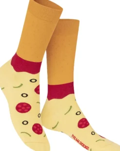 Dame Eat My Socks Strømper - Napoli Pizza