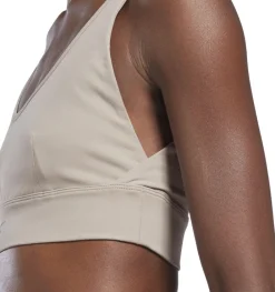 Reebok Studio Stripped Minimalist sports bh Brun Sale