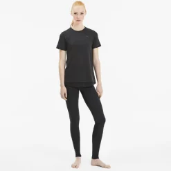 Puma Studion Mixed Lace T-shirt Sort Discount