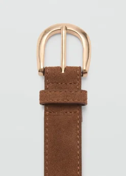Suede belt>MANGO New