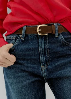 Suede belt>MANGO New