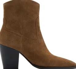 MANGO Suede block-heel boots 31 Outlet