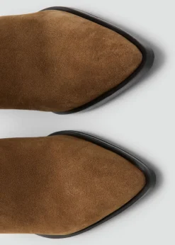 MANGO Suede block-heel boots 31 Outlet