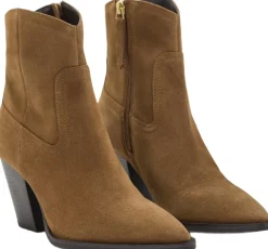 Dame MANGO Suede block-heel boots