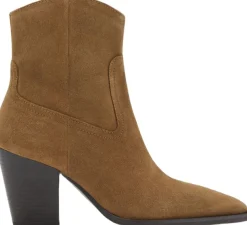 Dame MANGO Suede block-heel boots