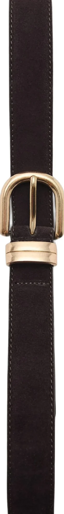 Dame MANGO Suede leather belt