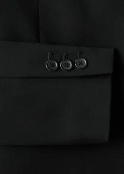 Suit jacket with scarf><noscript><img width=