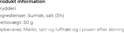 Mill & Mortar Sumak, øko, 50 g Online