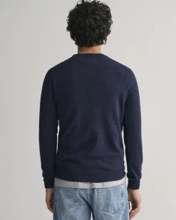 Gant SUPERFINE LAMBSWOOL C-NECK Dark navy melange Sale