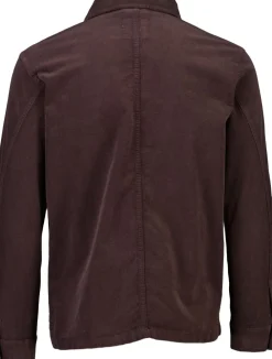 Lindbergh Superflex corduroy overshirt Dk brown New