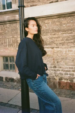 Sweat drawstring top - Sheela><noscript><img width=