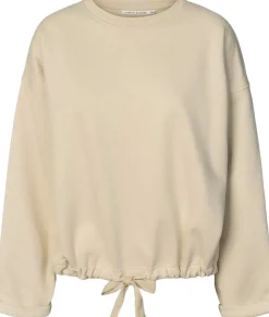 Rabens Saloner Sweat drawstring top - Sheela Oyster Discount