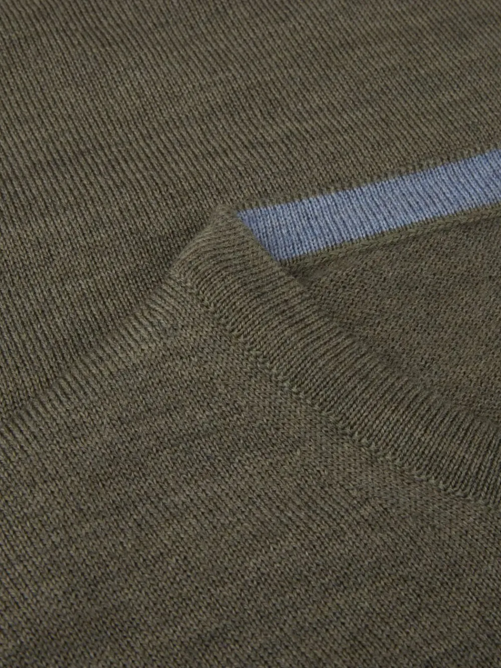 Stenströms Sweater Knitted Crew Neck With Patch Merino Wool Green Hot