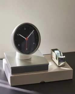 Hay Table Clock-White_