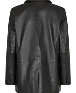 Magasin du Nord Collection Tana 1 LWG - 100% Leather Blazer Black Best