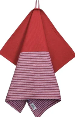 Tea Towels 50x70 cm MIX Stripe dark red>Magasin du Nord Collection Outlet