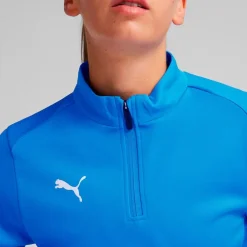 Puma TeamGoal 1/4 Zip Trænings Trøje Blå