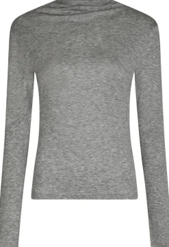 Neo Noir Teddu Fine Rib Blouse Antracit melange Online