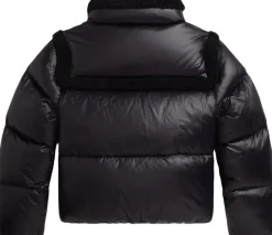 Teddy Fleece–Trim Down Boxy Jacket Teens><noscript><img width=