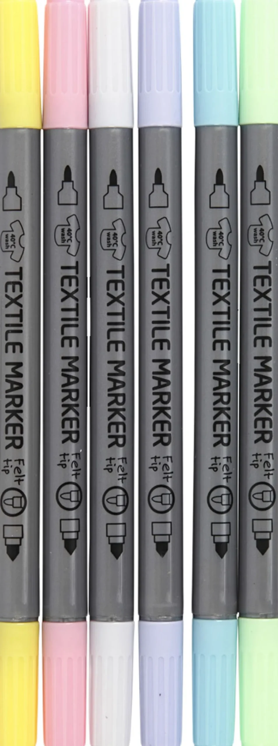 Creativ Company Tekstiltusch, streg 2,3+3,6 mm. New