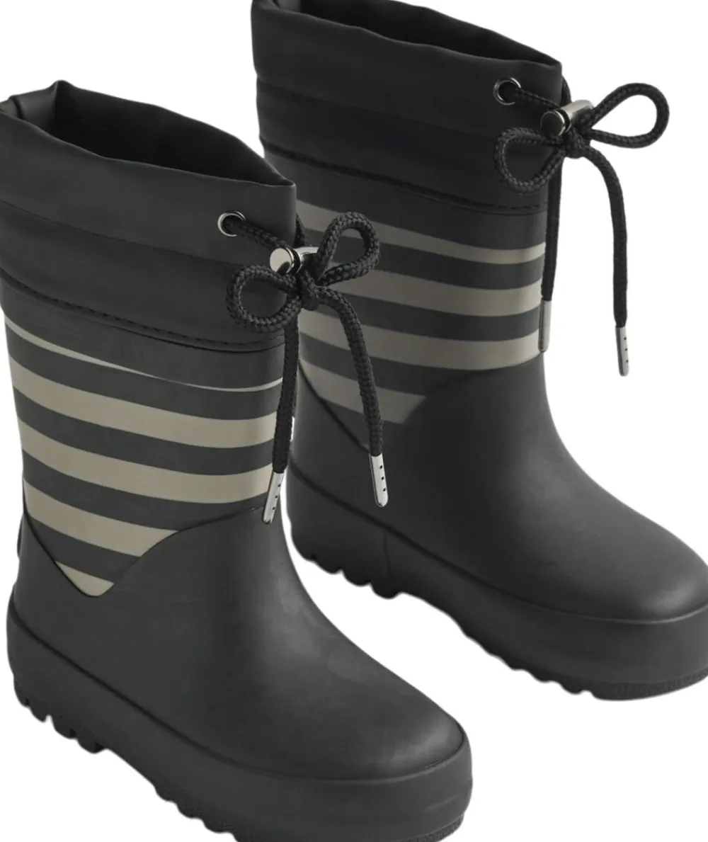 Wheat Termo Gummistøvle Black stripe Discount