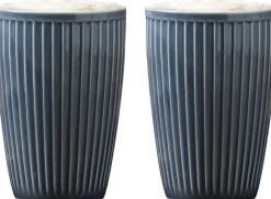 Pillivuyt Termokrus Plissé 25 cl 8 x 12 cm 2 stk. Midnight Blue