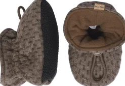 Børn Melton Textile slippers w. structure