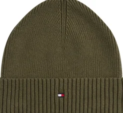 Tommy Hilfiger TH FLAG PIMA COTTON BEANIE Foxhunt green New