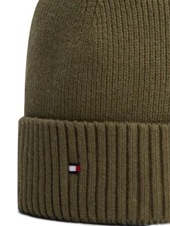Tommy Hilfiger TH FLAG PIMA COTTON BEANIE Foxhunt green New