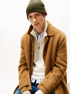 Tommy Hilfiger TH FLAG PIMA COTTON BEANIE Foxhunt green New