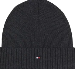 Tommy Hilfiger TH FLAG PIMA COTTON BEANIE Charcoal gray New