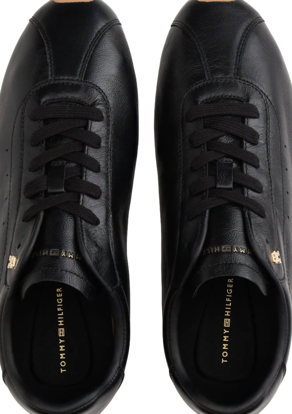 TH Monogram Low Profile Leather Trainers>Tommy Hilfiger Outlet