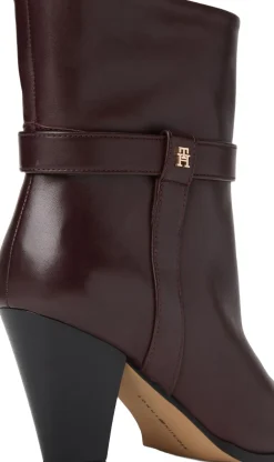 Tommy Hilfiger TH T-STRAP LEATHER POINTY BOOTIE Brookwood Online