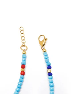 The Mykonos Collection - Vintage Turquoise, Red and Blue Glass Beads><noscript><img width=