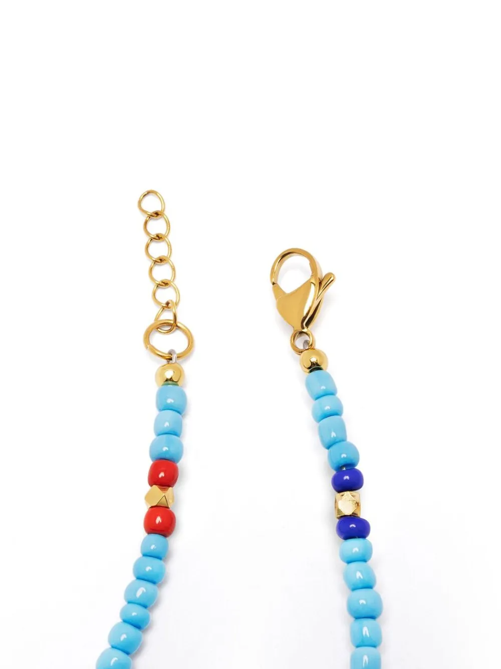 The Mykonos Collection - Vintage Turquoise, Red and Blue Glass Beads>Nialaya Online
