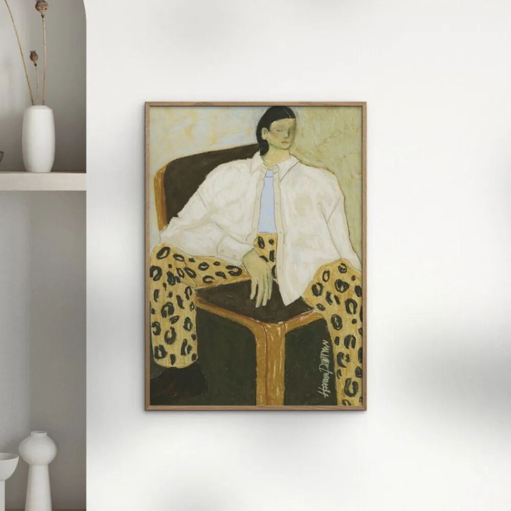 Poster & Frame The Poster Club x Hanna Peterson - Fashion Diva 02 Flerfarvet Outlet