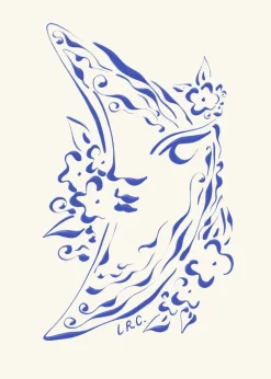 The Poster Club x Lucrecia Rey Caro - Dreaming Moon>Poster & Frame