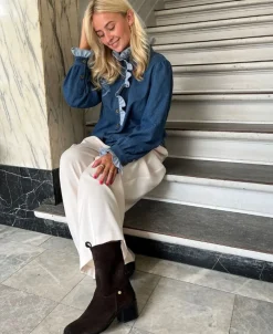 Copenhagen Shoes THE REAL WALKING SUEDE Brown Discount