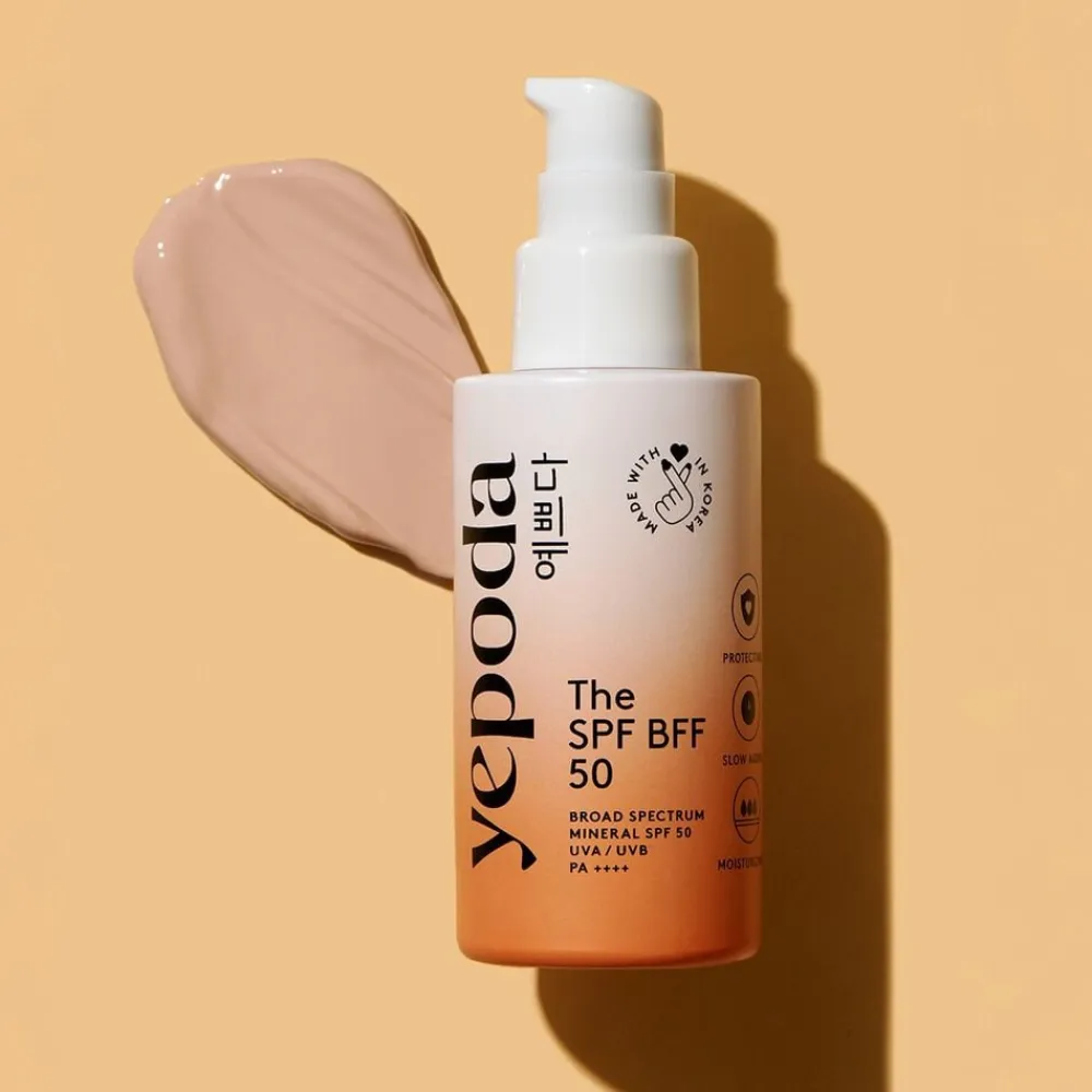 YEPODA The SPF BFF (50) - Tonet mineralsk solcreme UVA/UVB SPF 50 PA+++