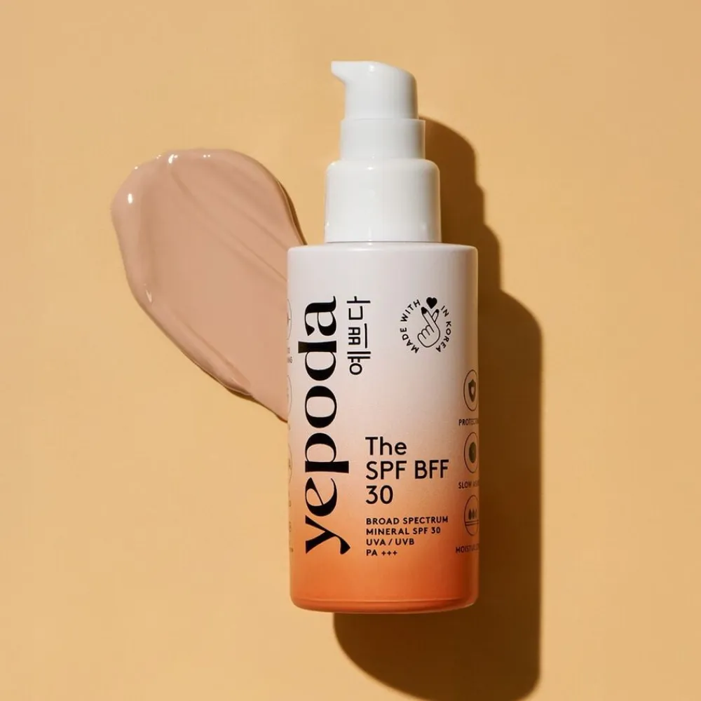 YEPODA The SPF BFF (30) - Tonet mineralsk solcreme UVA/UVB SPF 30 PA+++ New