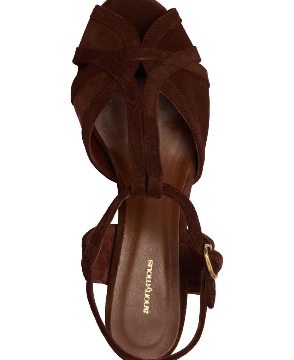 Anonymous Copenhagen Therese 55 Calf suede Chocolate Best