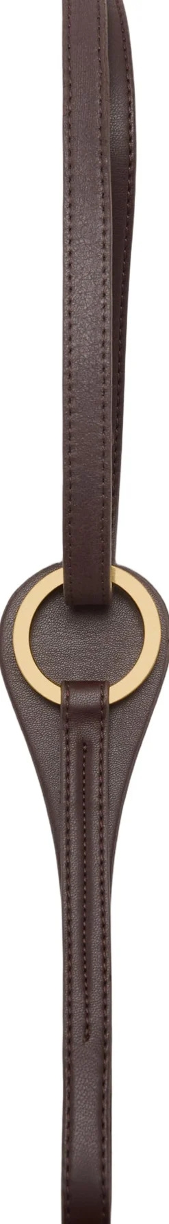 MANGO Thin belt with maxi-buckle Dark brown Outlet