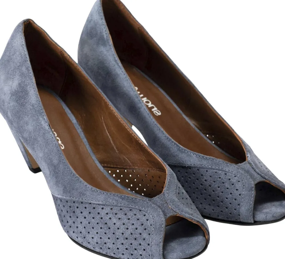 Anonymous Copenhagen Tiffany stiletto Calf suede Denim blue Discount