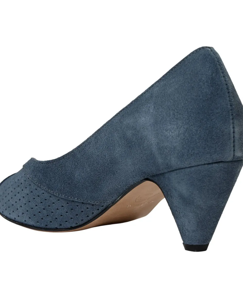 Anonymous Copenhagen Tiffany stiletto Calf suede Denim blue Discount