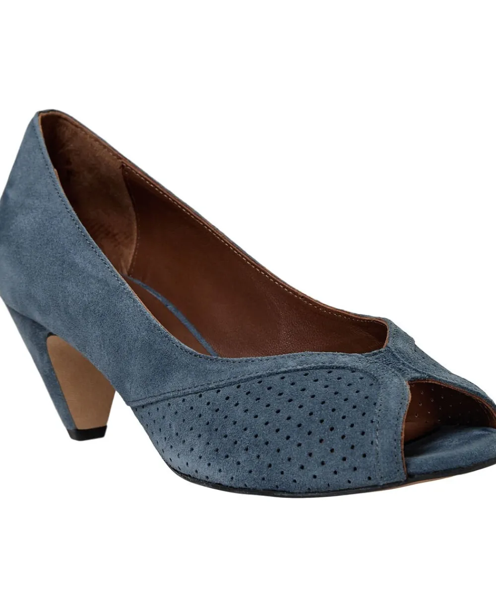 Anonymous Copenhagen Tiffany stiletto Calf suede Denim blue Discount