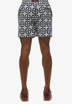 Superdry TILE PRINT 16 SWIM SHORT Navy tala tile Hot